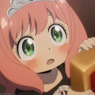 🍥 9e43ed63 Anya Forger Spy x Family Anime, Słodkie, Dziewczyna, Spy x Family, Anya Forger, Kreskówka, Kawaii telegram sticker