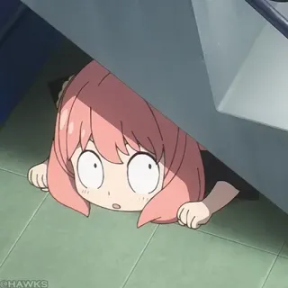 🍥 bf77d036 Anya Forger Spy x Family Anime, Anya Forger, Spy x Family, Słodkie, Kreskówka telegram sticker