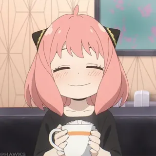 🍥 fa76d520 Anya Forger Spy x Family Anime, Postać, Dziewczyna, Anya Forger, Spy x Family, Kreskówka telegram sticker