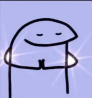 😌 21d63e13 florkofcows, stick figure, cartoon, funny, meme, cute telegram sticker