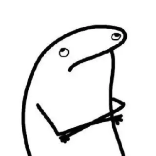 🙄 87369a5d FlorkofCows florkofcows, character, meme, doodle, cartoon telegram sticker