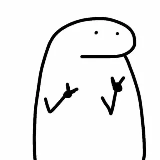 ✌️ bf19889f sticker, character, peace, offensive, gestures telegram sticker