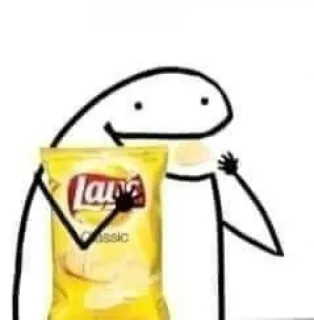 😌 d2b38872 Classic lays, classic, chips, snack, food, cartoon telegram sticker