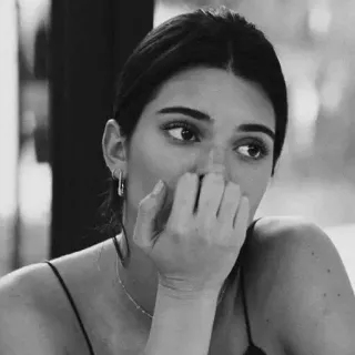 🖤 1c93f5c5 นิ้วกลาง, ท่าทาง, ก้าวร้าว, ไม่มีความสุข, ขาวดำ, ภาพเหมือน whatsapp sticker