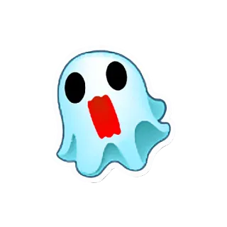 👻 40af98bf fantôme, bouh, halloween, effrayant, flippant, dessin animé telegram sticker