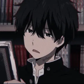 🎟 d0ca6258 @vilipens อนิเมะ, เด็กผู้ชาย, นักเรียน, ภาพเหมือน telegram sticker