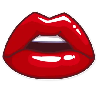 👄 32cf86e0 ริมฝีปาก, ริมฝีปากแดง, ปาก, จูบ, ความงาม, ลิปสติก telegram sticker