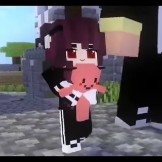 😋 2e01e4d7 마인크래프트, 캐릭터, 비디오 게임, 애니메이션, 3D 애니메이션 telegram sticker