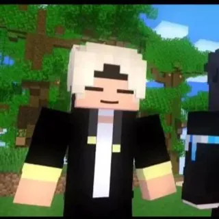 🤗 3a5138f2 마인크래프트, 비디오 게임, 블록 캐릭터, 디지털 아트 telegram sticker