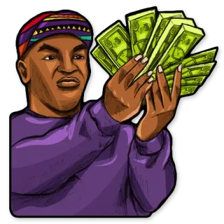 💵 7032519d 돈, 부, 현금, 달러, 사람, 인물사진, 성공 telegram sticker