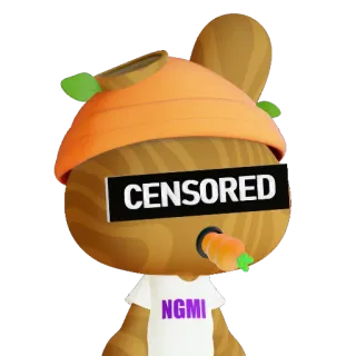 😎 68666955 CENSORED
NGMI disensor, wortel, beruang, 3D, stiker, NGMI telegram sticker