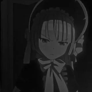 ♠️ 3f01888f アニメ, 女の子, 怒り, メイド, 漫画, キャラクター telegram sticker