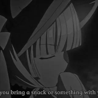 ♠️ 962ebb59 you bring a snack or something with アニメ, お菓子, 可愛い, 女の子 telegram sticker