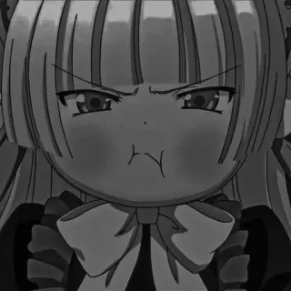 ♠️ fa687626 アニメ 女の子, 怒り, かわいい, マンガ, 漫画, キャラクター telegram sticker