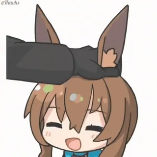 ❤️ 1e00f21f 动漫, 可爱, 摸头, 狗耳朵, 抚摸 telegram sticker
