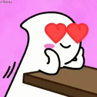 😍 a566497d 卡通, 爱, 爱心眼, 可爱, 角色, 动画 telegram sticker