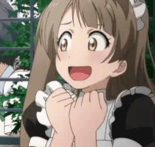 😐 7063d3cc Garota anime, Empregada, Desenho animado, Feliz, Fofo, Anime telegram sticker