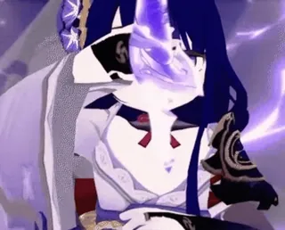 ⚔ d9ad3543 Raiden Shogun Genshin Impact Anime, Jogo, Personagem, Raiden Shogun, Genshin Impact telegram sticker