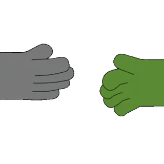 🤝 c4e410e2 камень, бумага, ножницы, игра, руки, соревнование whatsapp sticker