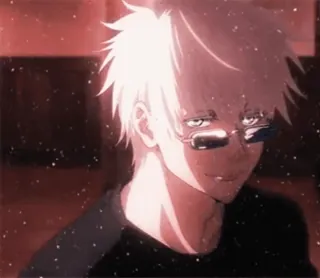 😎 46e30490 Gojo Satoru Jujutsu Kaisen годзё сатору, аниме, магическая битва, персонаж, манга whatsapp sticker