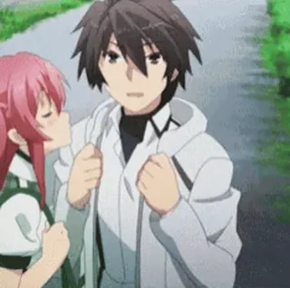 🤫 73ac02a7 Аниме, Поцелуй, Пара, Романтика, Персонажи whatsapp sticker