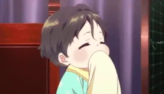 😙 87bf5642 Малыш, Ребенок, Милый, Аниме, Мультфильм whatsapp sticker