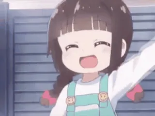 💣 110c9f8f Anime, Kartun, Gadis, Anak, Lucu, Senyum, Bahagia whatsapp sticker