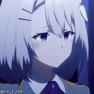 😏 a3132cf2 @FIX_X_FOX Anime, Gadis, Karakter, Senyum whatsapp sticker