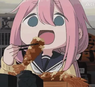 😨 a9a61806 Anime, Makanan, Makan, Karakter, Lucu, Kartun, Tempura, Sumpit whatsapp sticker