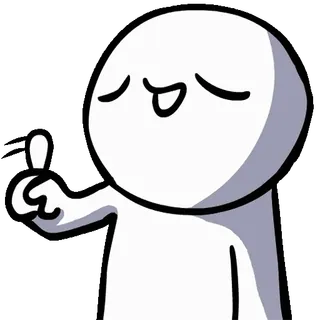 👎 93172d02 Мультфильм, Средний палец, Оскорбительный, Жест, Грубый telegram sticker