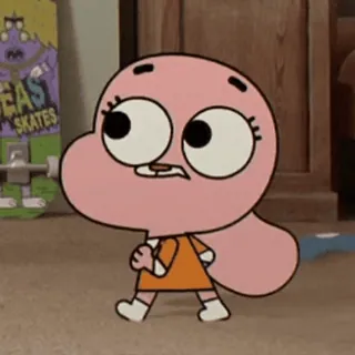 🫡 9afe6c58 Anais Watterson The Amazing World of Gumball BEAST SKATES kartun, anime, karakter, gadis, animasi, humor whatsapp sticker