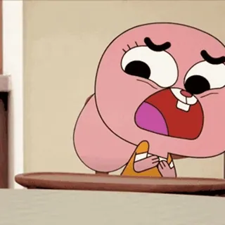 🫣 ab9e3ab8 Anais Watterson The Amazing World of Gumball kartun, animasi, lucu, merah muda, hewan, Gumball whatsapp sticker