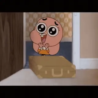 🥹 d72fe0fa Anais Watterson The Amazing World of Gumball kartun, animasi, koper, semangat, imut whatsapp sticker