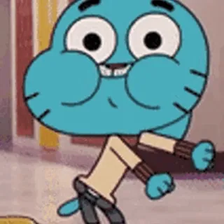 🤪 9eebdcfd Gumball Watterson The Amazing World of Gumball kartun, animasi, Gumball Watterson, The Amazing World of Gumball, karakter whatsapp sticker