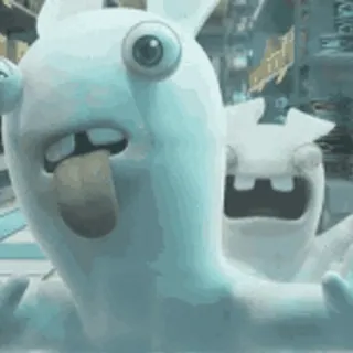 😋 8a25bb0d rabbids, kelinci, lucu, kartun telegram sticker