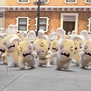 🧟‍♂️ 9dc85035 rabbids, ubisoft, game, kartun, lucu, kelinci telegram sticker