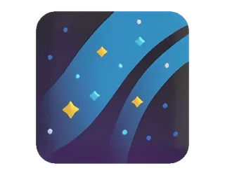 🌌 2872bc14 Sterne, Funkeln, Blau, Astronomie, Himmel, Nacht telegram sticker