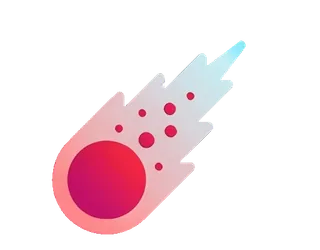 ☄ 66047e63 Komet, Meteor, Weltraum, Asteroid, Feuerball telegram sticker