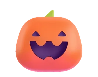 🎃 c07b5639 Kürbis, Halloween, Herbst, Orange, Süß, Gruselig, Jack O’Lantern telegram sticker