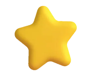 ⭐ cd451069 stern, gelb, form, 3d, glänzend, aufkleber telegram sticker