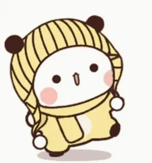 🕺 3c96d377 imut, kartun, kawaii, kuning, karakter, menggemaskan, berbulu whatsapp sticker