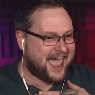 🤪 8fec1d5f man, portrait, glasses, smiling, face, adult telegram sticker