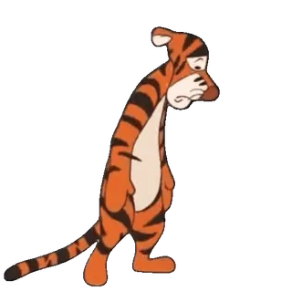 🤩 4b6de24c Tigger Winnie the Pooh tigrão, triste, desenho animado, disney, animal, tigre, ursinho pooh whatsapp sticker