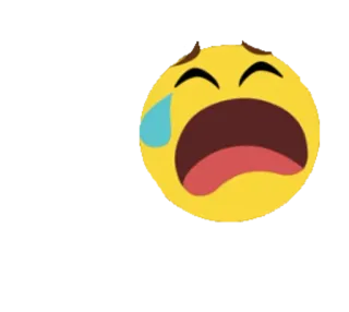 🥲 a42ff2bc emoji, sad, crying, tears, yellow, expression telegram sticker