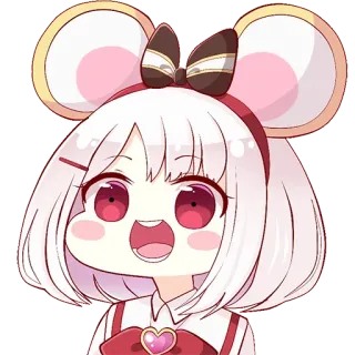 😃 9a428560 อนิเมะ, การ์ตูน, ตัวละคร, น่ารัก, คาวาอิ, หนู, ผู้หญิง telegram sticker