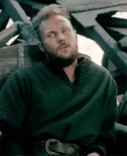 🪓 4c419434 Bjorn Ironside Vikings wiking, nordycki, bjorn, żelaznoboki, historyczny telegram sticker