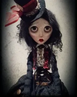 😚 3c1f7e0e Puppe, gruselig, gothic, Spielzeug, Steampunk whatsapp sticker
