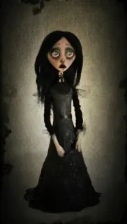 😐 d0435f15 Puppe, Gothic, traurig, gruselig, melancholisch whatsapp sticker