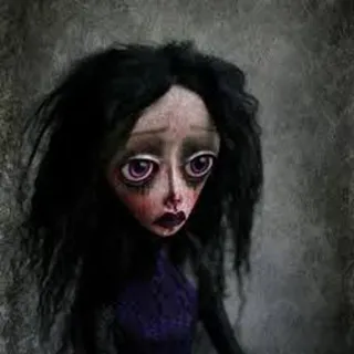 😟 e10829cb Puppe, gruselig, gothisch, traurig, dunkel whatsapp sticker