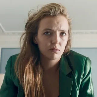 🌙 05c225d6 Villanelle Killing Eve телешоу, злодей, убийца, женщина, портрет telegram sticker